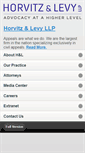 Mobile Screenshot of horvitzlevy.com