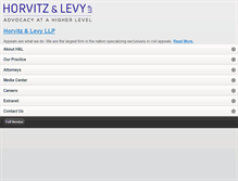 Tablet Screenshot of horvitzlevy.com